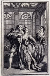 La fiancee du roi de Garbe - in the "Tales et nouvelles en vers" by Jean La Fontaine.1776.イラスト：P.P.Choffard