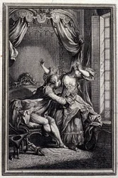 Richard Minulto - Jean La Fontaineの「Tales et nouvelles en vers」にて。1776.挿絵はP.P.Choffard。
