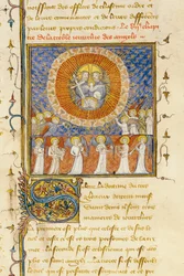 ジャンコルベションのフランス語訳、1390年頃のバルトロメウスアングリクスによる「De Proprietatibus Rerum」のページの詳細