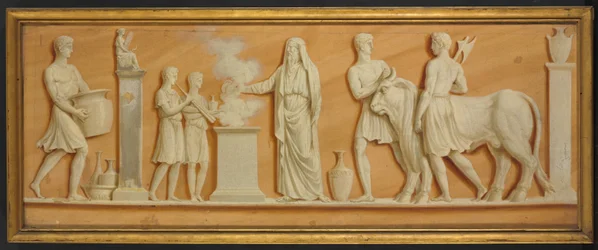 オーバーペインティングと両開きドア、1790年代。