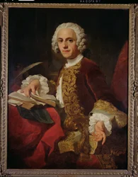 ホレイショ・ウォルポールの肖像（1723-1809）ウォルタートンの第2男爵ウォルポール（キャンバスに油彩）