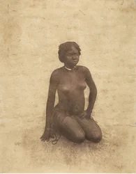 若いヌーバの女性、1853-54。
