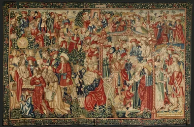 The parable of the laborers in the vineyard, c.1500 (tapestry)   1454793   ja       japanese Successfully Translated  Original: Robert Douglas Translat: Robert Douglas 1438815 ja japanese Successfully Translated Original: Portrait of Jiang Qing (1914-1991)