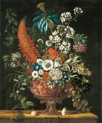 12月、花の12か月、静物の花のカレンダー、1730年から