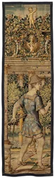 VertumnusとPomona：漁師に変身したVertumnus、1550年頃（金、羊毛、絹）