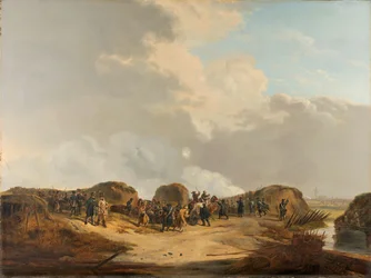 ナールデン包囲戦の三日月 1814年4月 （油彩・カンヴァス）