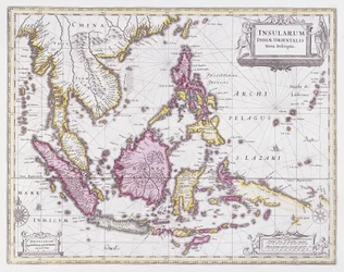 中国とインドネシアの地図、1710年頃