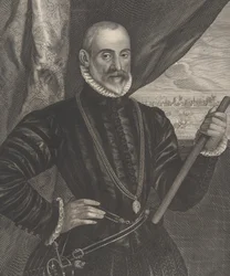 フランシスコ バルデス、スペインの司令官、シリーズ「Quatuor Personae...」の 1649 年。