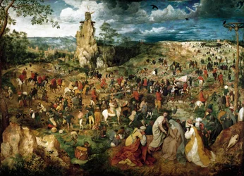 La Montee au Calvary (The Carriage of the Cross) 絵画 ピーテル・ブリューゲル長老（またはピエール・ブリューゲルまたはピーター・ブリューゲルまたはブリューゲル