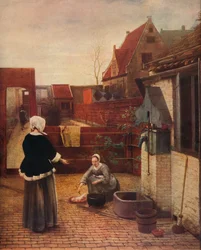 オランダの中庭、c1658、1911