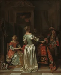 挨拶、c。 1675年。