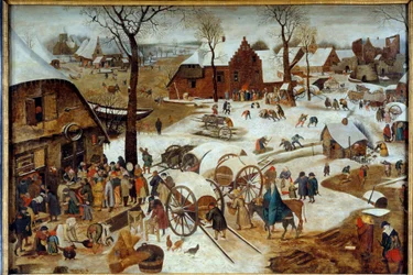 10円玉の支払い、あるいはベツレヘムのデノンブレム Pieter the Jeune dit Brueghel d