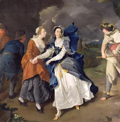 コーデリア役のシバー夫人（1714-66）