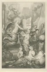 名声、永遠、そして執筆 ルイ・モレリのタイトルページ、Le grand dictionaire historique、1731
