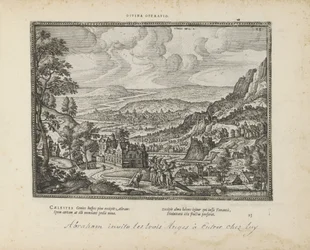 LandschapはAbraham en de drie engelenに会いました 神の操作 (オブジェクトのタイトル) 両約聖書の聖印と主な歴史（旧約聖書）（連載タイトル） 本の絵と図（連載タイトル）