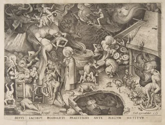セントジェームズと魔術師のエルモゲネス、1565年。