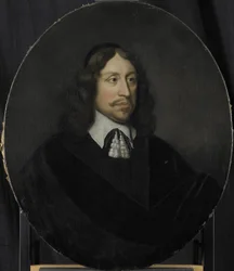 1667年に選出されたオランダ東インド会社のロッテルダム商工会議所長、ヨハン・デ・フリースの肖像