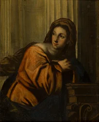 マグダレンと特定された女性、1623～78年頃（木製パネルに接着されたキャンバスに油彩）