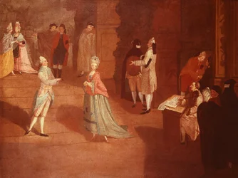 ダンスのリハーサル（ピエトロ・ロンギ（1701-1785）作