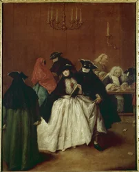 Il Ridotto (Palazzo San Moise, Veniceのプライベートルーム) or mask a reduto (Il ridotto o Maschere a 