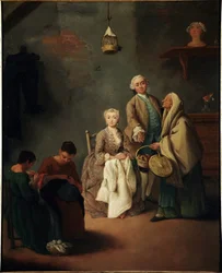 仕事の流儀 絵画 ピエトロ・ロンギ（1702-1785） 1752 Dim 62x50 cm ヴェネツィア、カ
