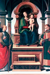 マドンナと聖人の子、c1470-1523