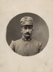 アルバム「The GM R. Army (World War I)」：準州民兵第180連隊の兵士（モノクロ写真