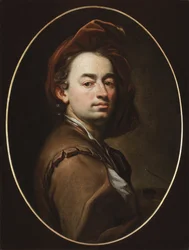 自画像 - 自画像 - ペトル・ブランドル（Peter Johannes ou Jan Petr Brandl）（1668-1735）。油彩・キャンバス、1698年頃、プラハのナショナル・ギャラリー。