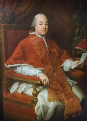 ピウス6世ブラスキの肖像 1776年頃 油彩・カンヴァス