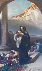 聖グラタは聖アレクサンダーの遺体を収集します