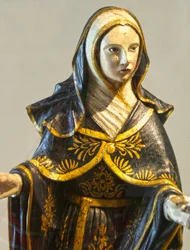 聖母マリアの彫刻像 ポルトガル 1462年頃 （彩色済み木材