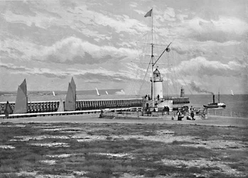 シグナルステーション、ニューヘブン、c1896