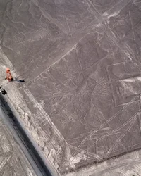 ナスカ・ラインの航空写真（撮影