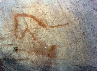 馬の像、旧石器時代（紀元前40000～12000年頃）（写真）