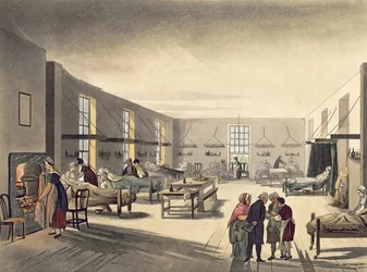 アッカーマンの「ロンドンの小宇宙」のミドルセックス病院