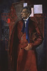 舞台プロデューサーVsevolod Meyerhold 1874-1940、1925年の肖像