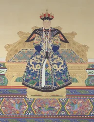 蕭成仁皇后（1653～1674）清朝康熙帝の妃（絹本著色）