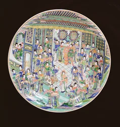 ラージファミーユヴェルテチャージャー、カンシーピリオド（1662-1722）（磁器）（272194も参照）