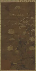 マグノリア、牡丹、キジ