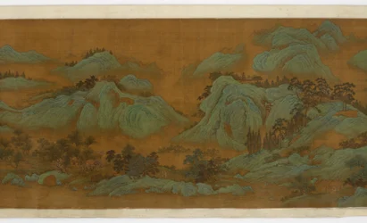 Springtime Mountains、1644-1911（シルクにインクとカラー）