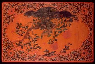 テーブルトップ、康西時代（1662-1722）（漆木材と麻布）（272135も参照）