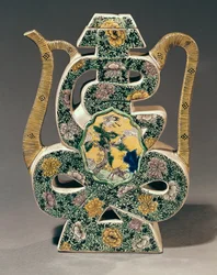 翔」の字のワイン花器（陶器