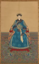 皇貴妃肖像（絹本・水墨）
