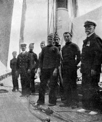 ヨットブリタニア号、1908年