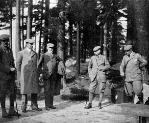 コンノート公爵と彼の射撃パーティー、1908年。