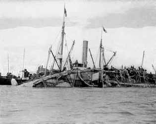HMSグラディエーターの昇格、1908年。