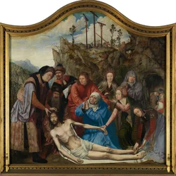 Lamentation of Christ, Altarpiece of the Guild of the Joiners, centre panel (oil on panel)   1438588   ja       japanese Successfully Translated  Original: 88758a779990 Translat: 88758a779990 1461700 ja japanese Successfully Translated Original: Open Mount