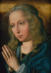 崇拝の聖母、c.1491-1505（パネルに油彩）