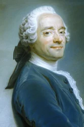 クエンティン・ラトゥール (1704-1788) - フリルレースの自画像、1751年頃 (パステル)