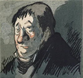 「ル・ペレ・ゴリオット」、オノレ・ド・バルザック（1799-1851）の小説のイラスト、1922年にパリのルネ・キーファーから出版